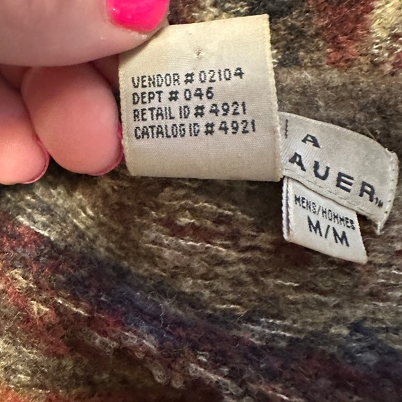 Eddie Bauer Men's Wool Blend Fair Isle Crewneck Sweater Medium VINTAGE AKA - Picture 8 of 8